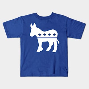 Democrat Donkey White Kids T-Shirt